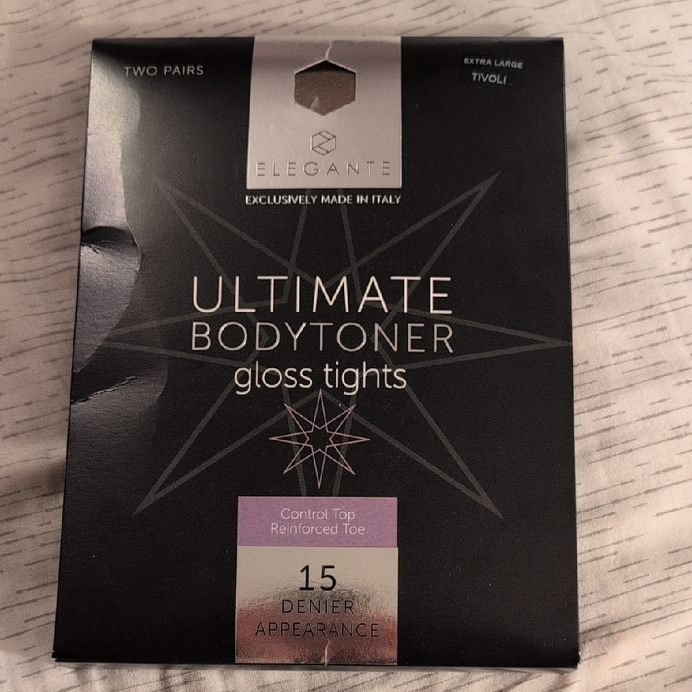 Brand New-Elegante Ultimate Bodytoner Gloss Tights